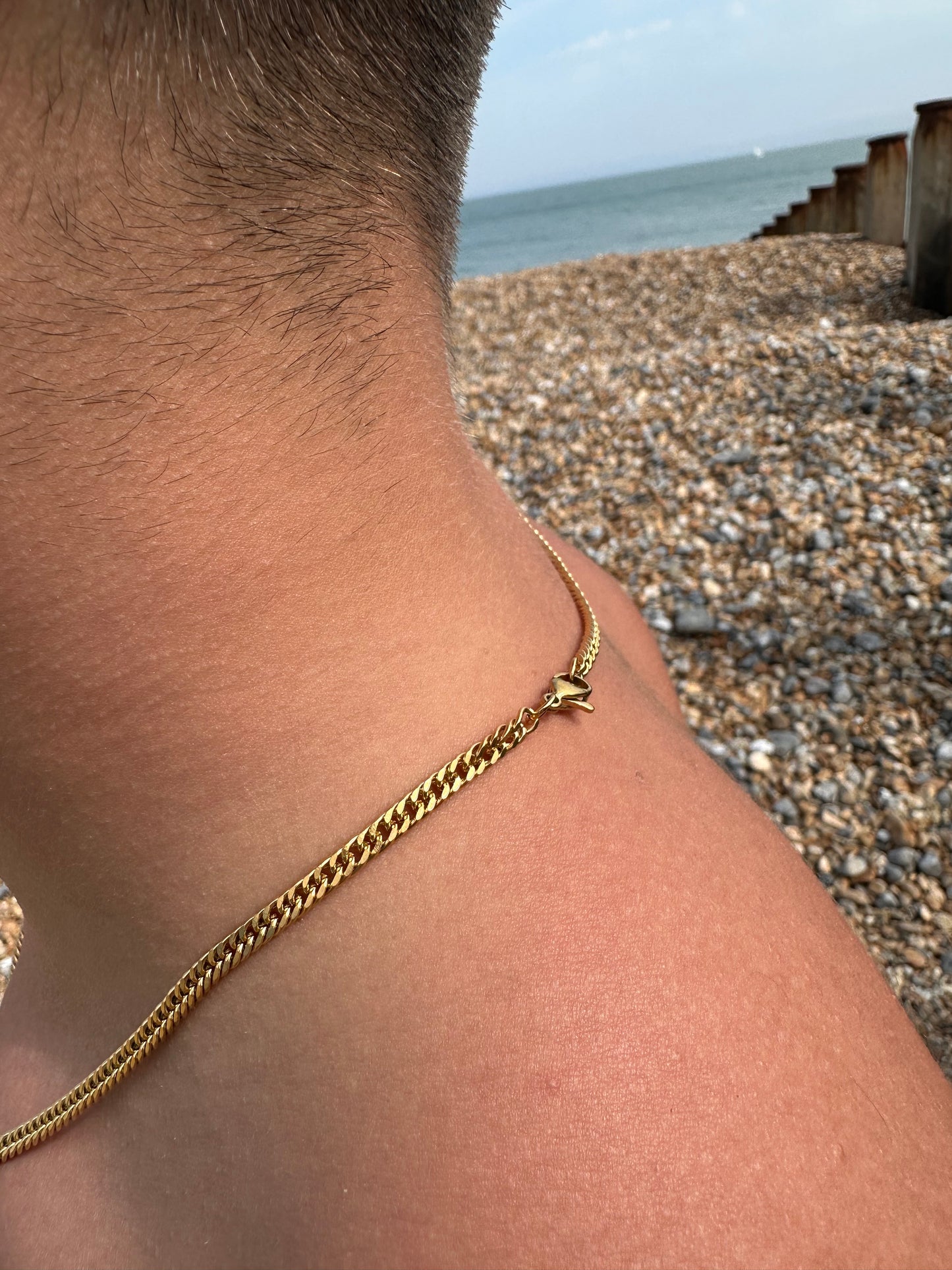 Gold Tight-Link Cuban Chain 4mm