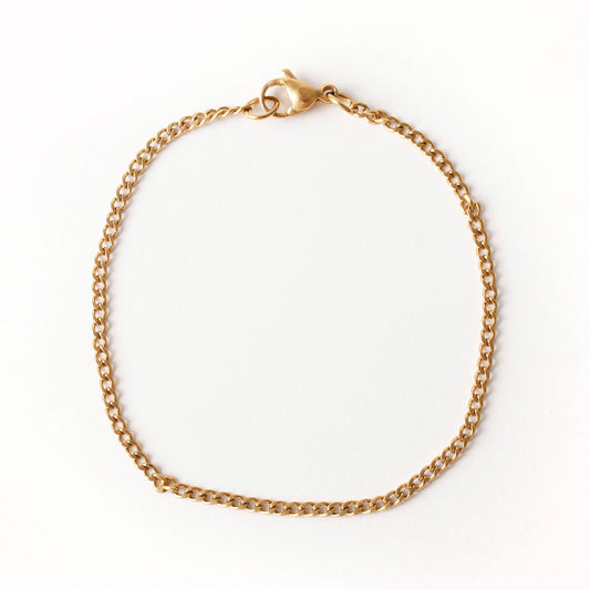 Gold Connell Bracelet 2mm