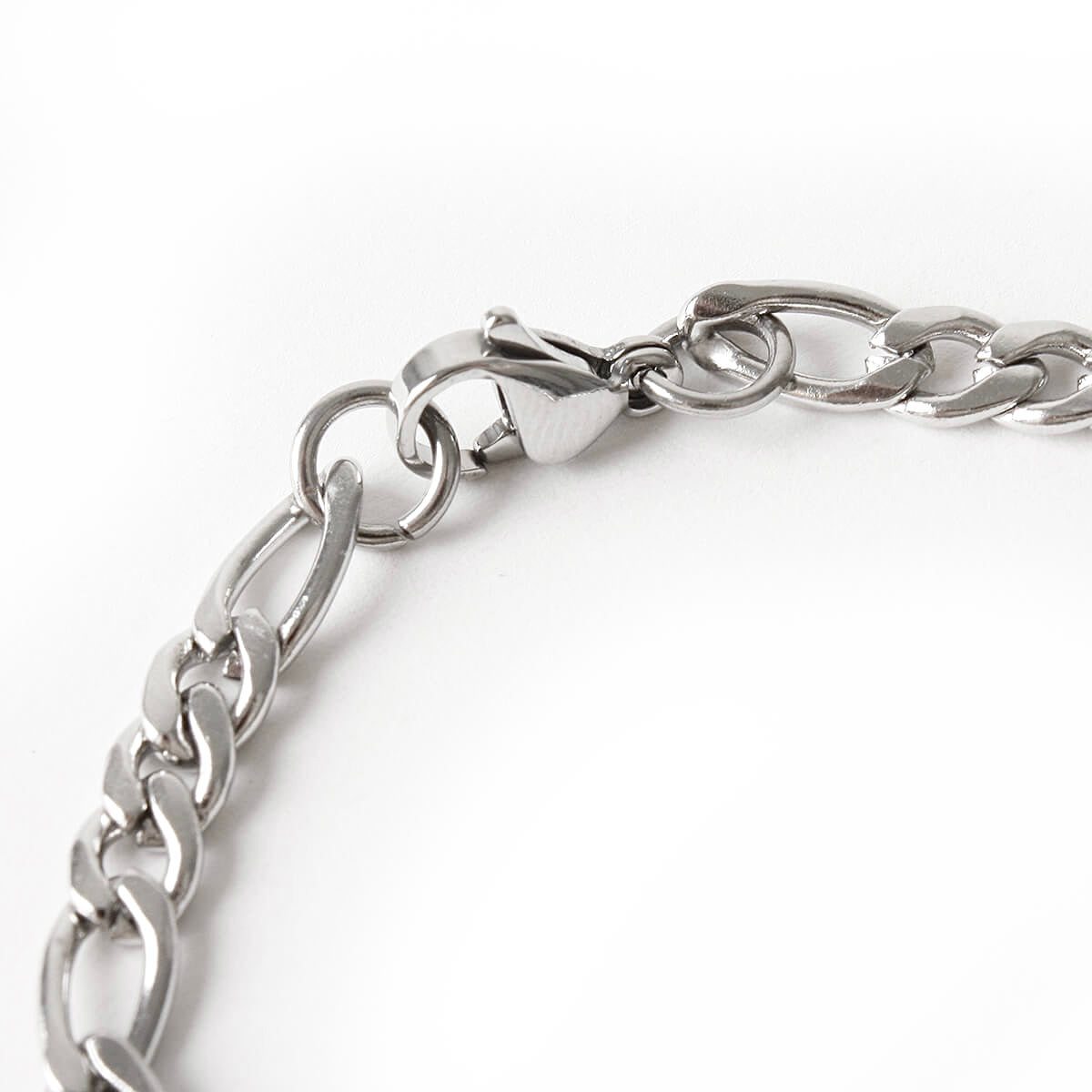Silver Italian Figaro Bracelet 5mm