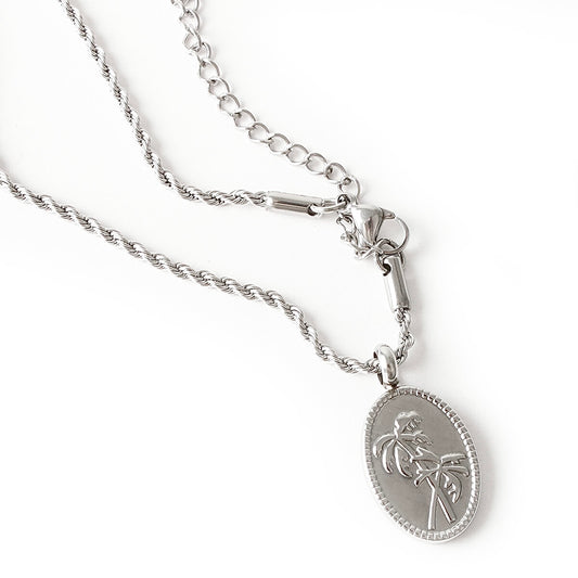 Silver palm Tree Pendant