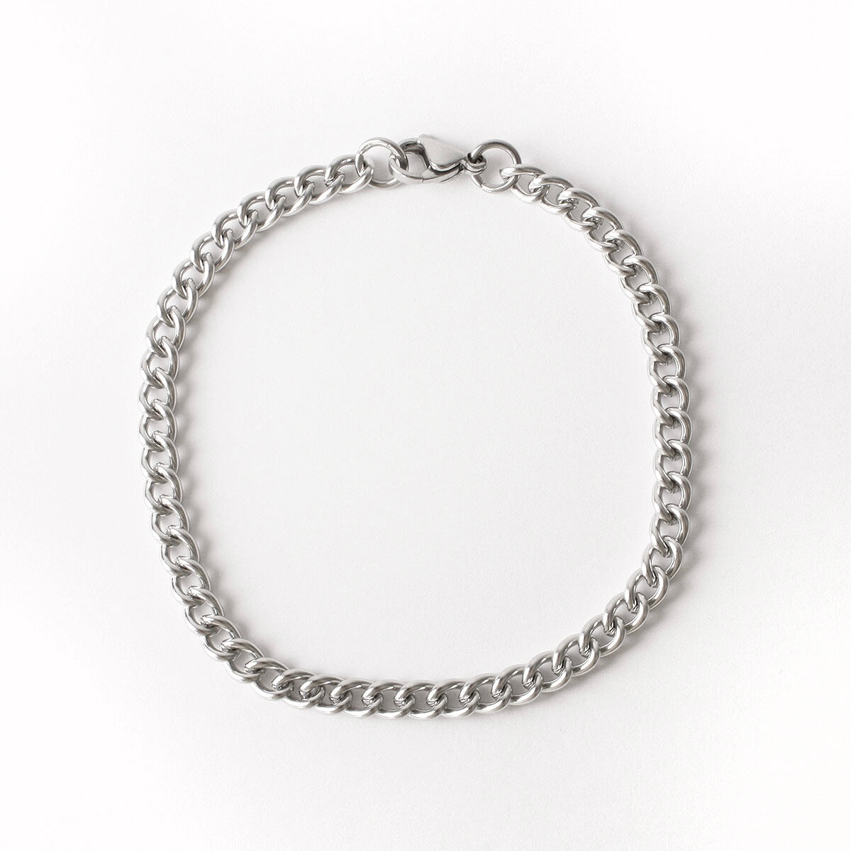 Silver Cuban Bracelet 4mm