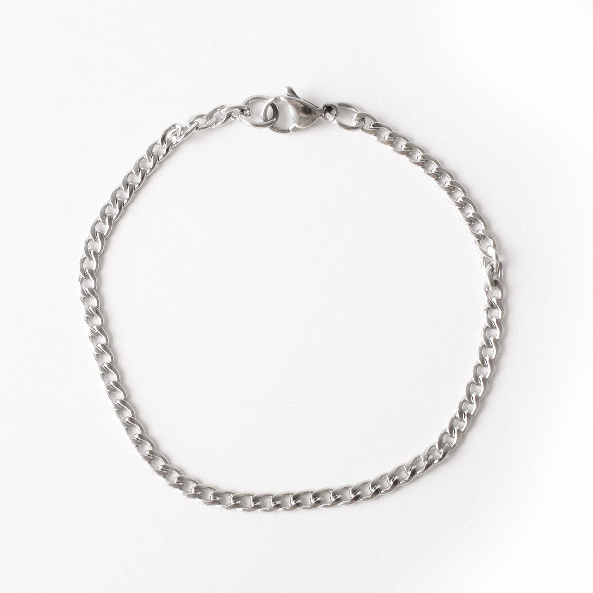 Silver Cuban Bracelet 3mm
