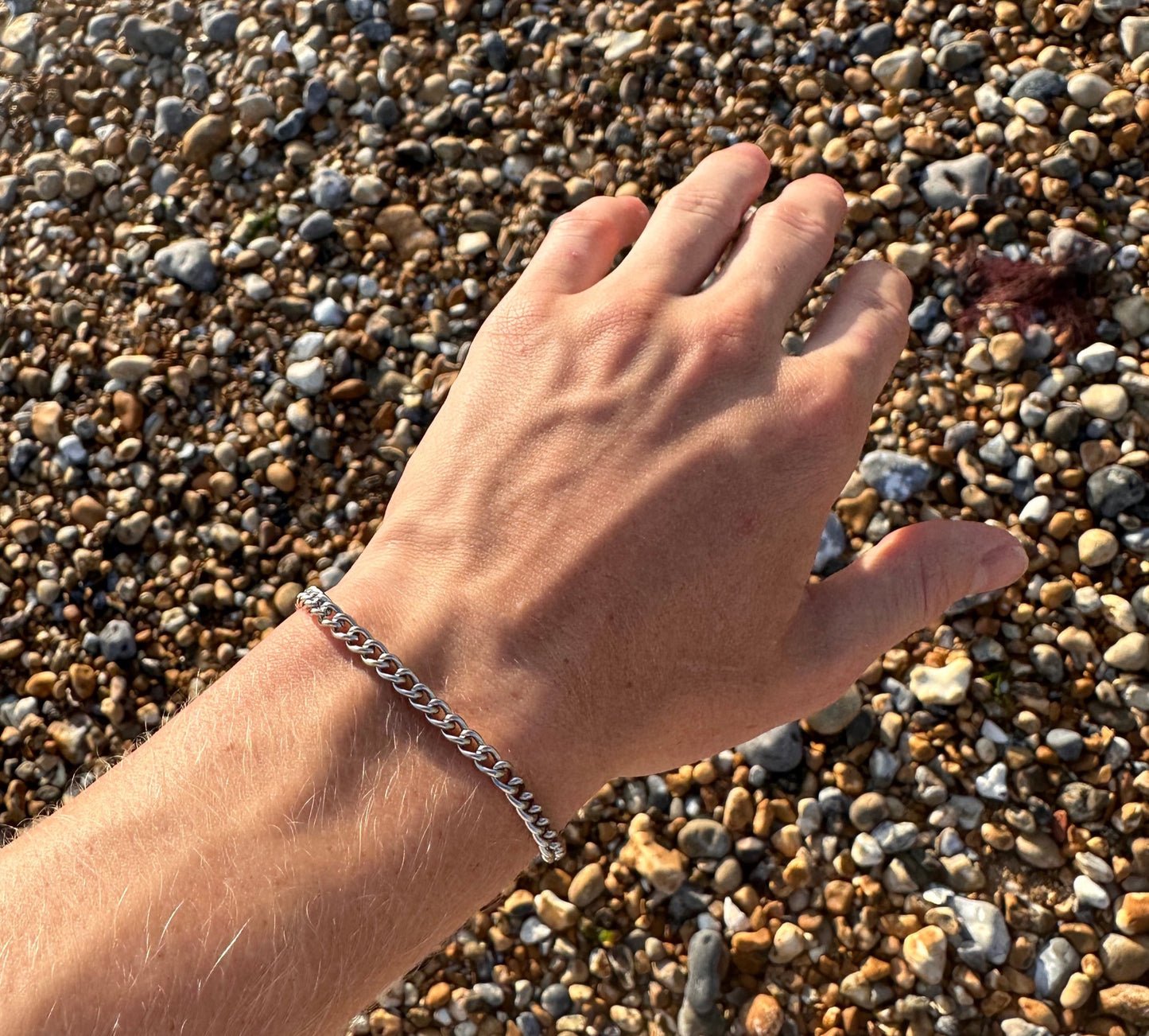 Silver Cuban Bracelet 4mm