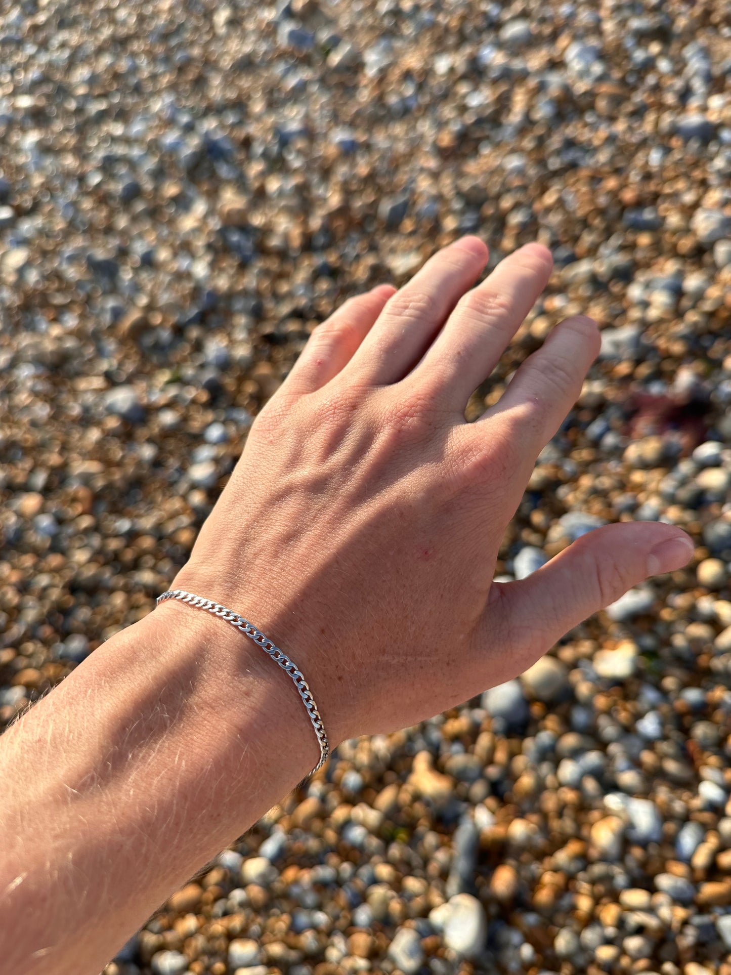 Silver Cuban Bracelet 3mm