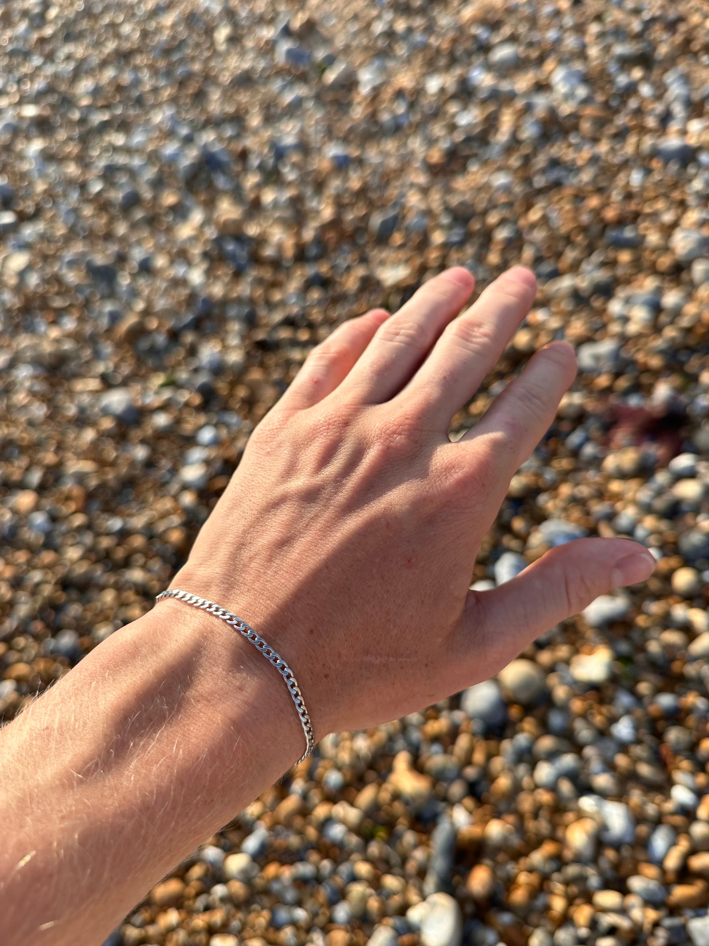 Silver Cuban Bracelet 3mm