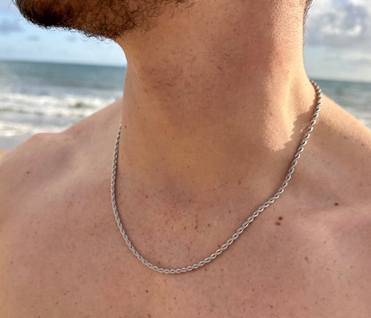 Silver Rope Chain 3mm