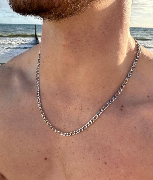 Silver Italian Figaro Chain 5mm
