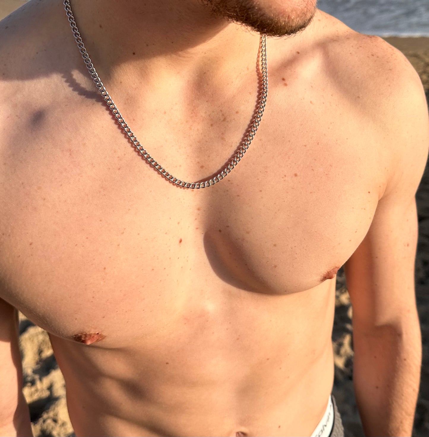 Silver Cuban Chain 4mm