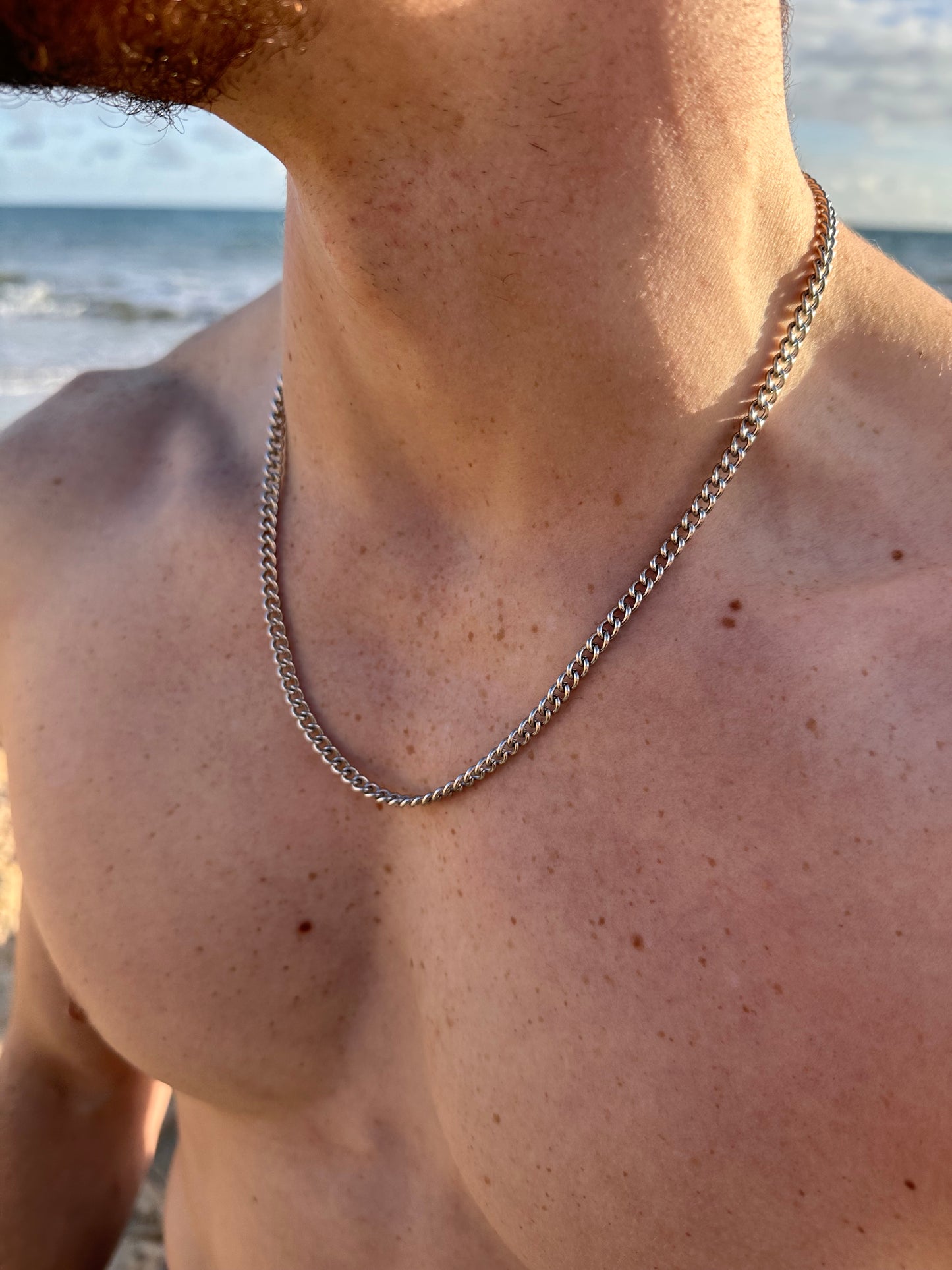 Silver Cuban Chain 4mm