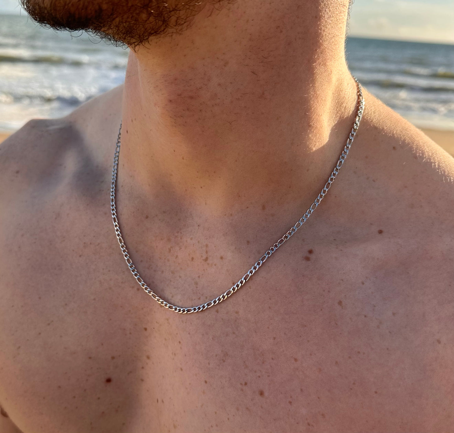 Silver Italian Figaro Chain 3mm