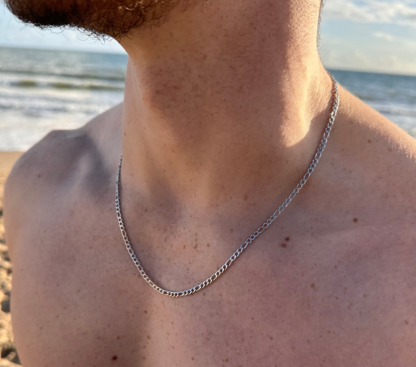 Silver Italian Figaro Chain 3mm