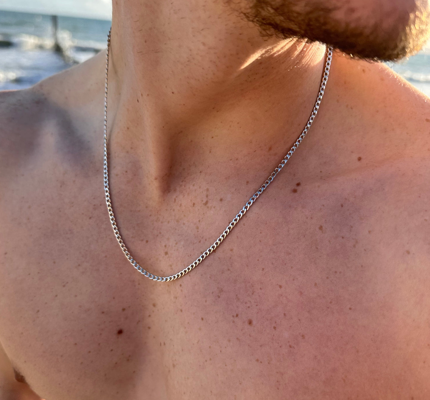 Silver Cuban Chain 3mm Connell