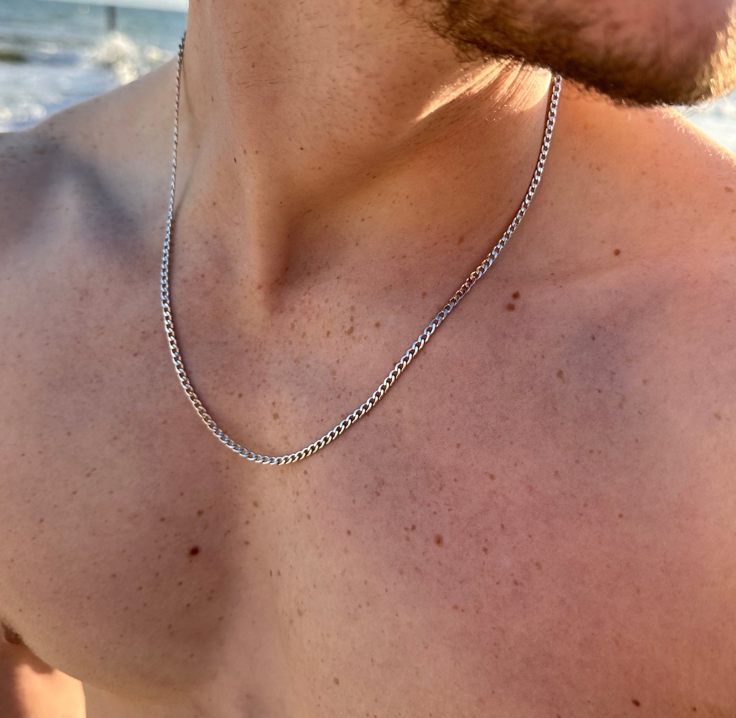 Silver Cuban Chain 3mm Connell