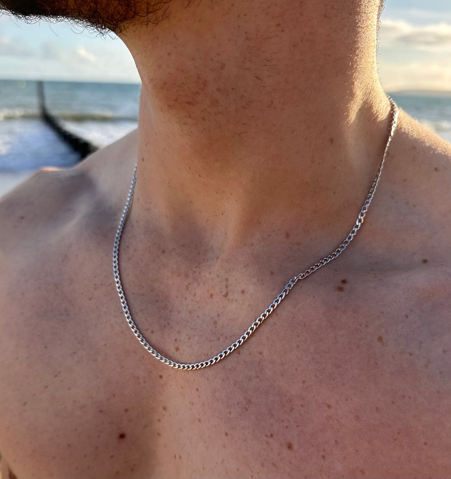 Silver Cuban Chain 3mm Connell