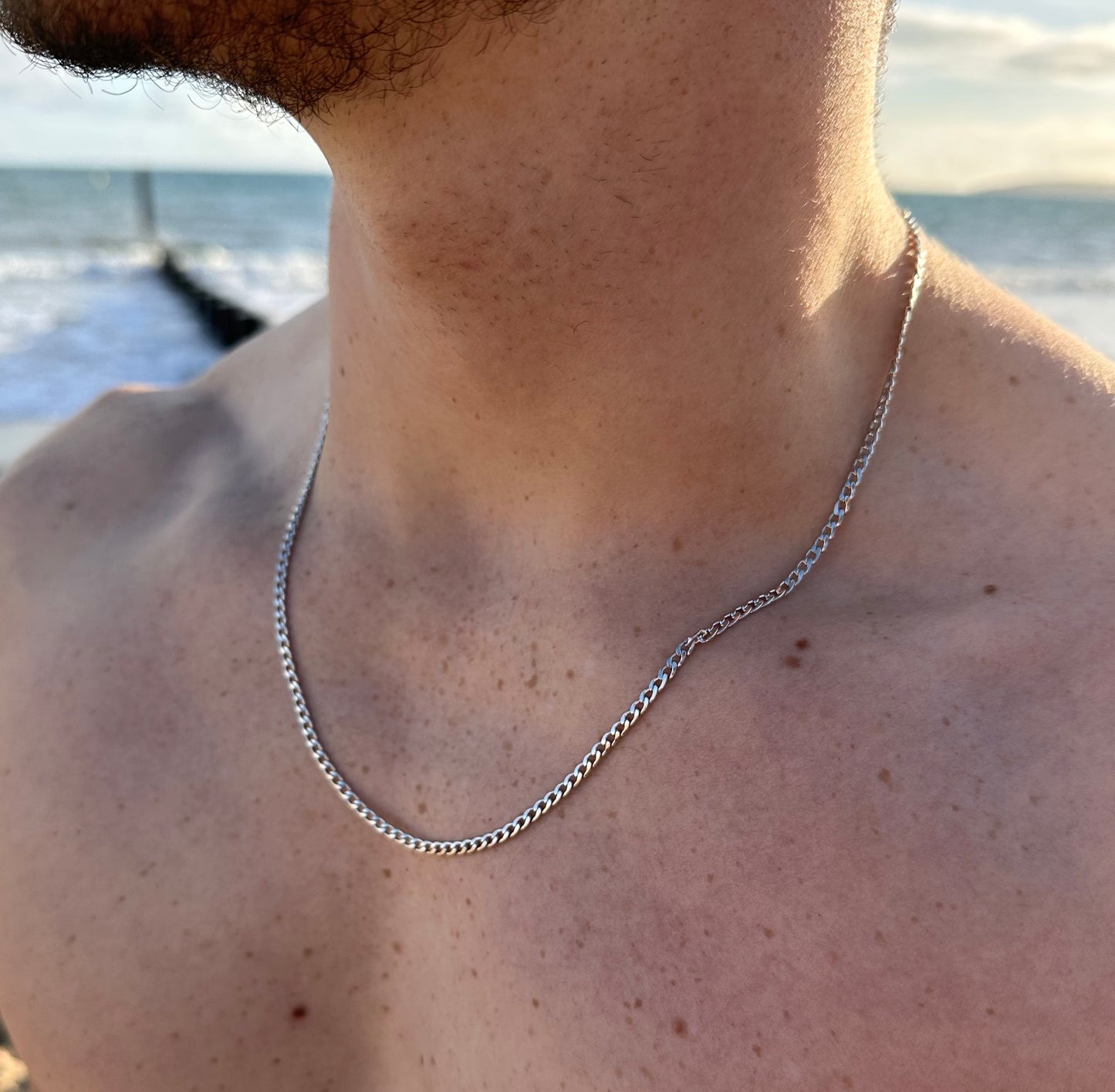 Silver Cuban Chain 3mm Connell