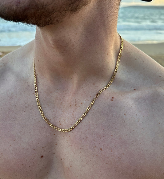 Gold Italian Figaro Chain 4mm