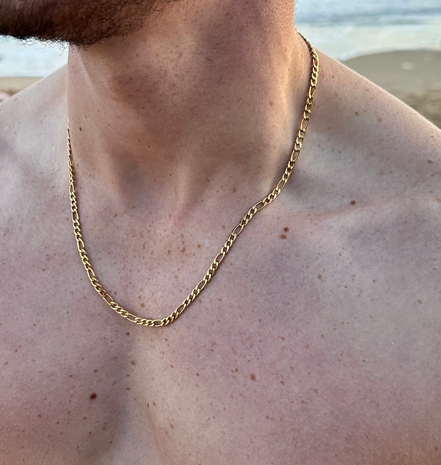Gold Italian Figaro Chain 4mm