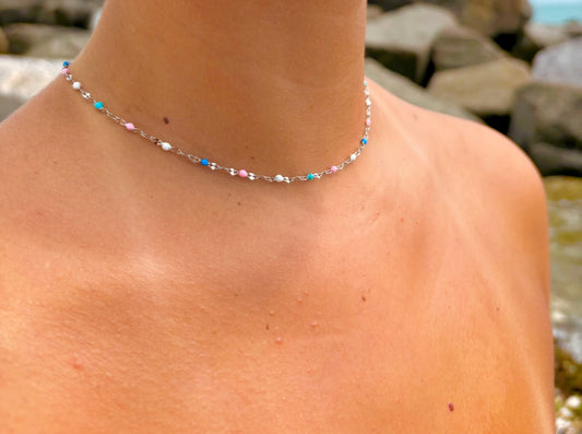 Silver Petals Of Positano necklace