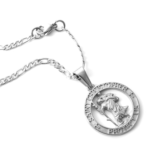 Silver Saint Christopher Pendant