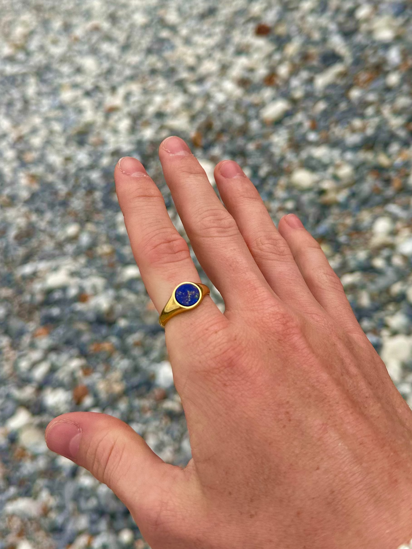 Lapis Lazuli Stone Ring Gold