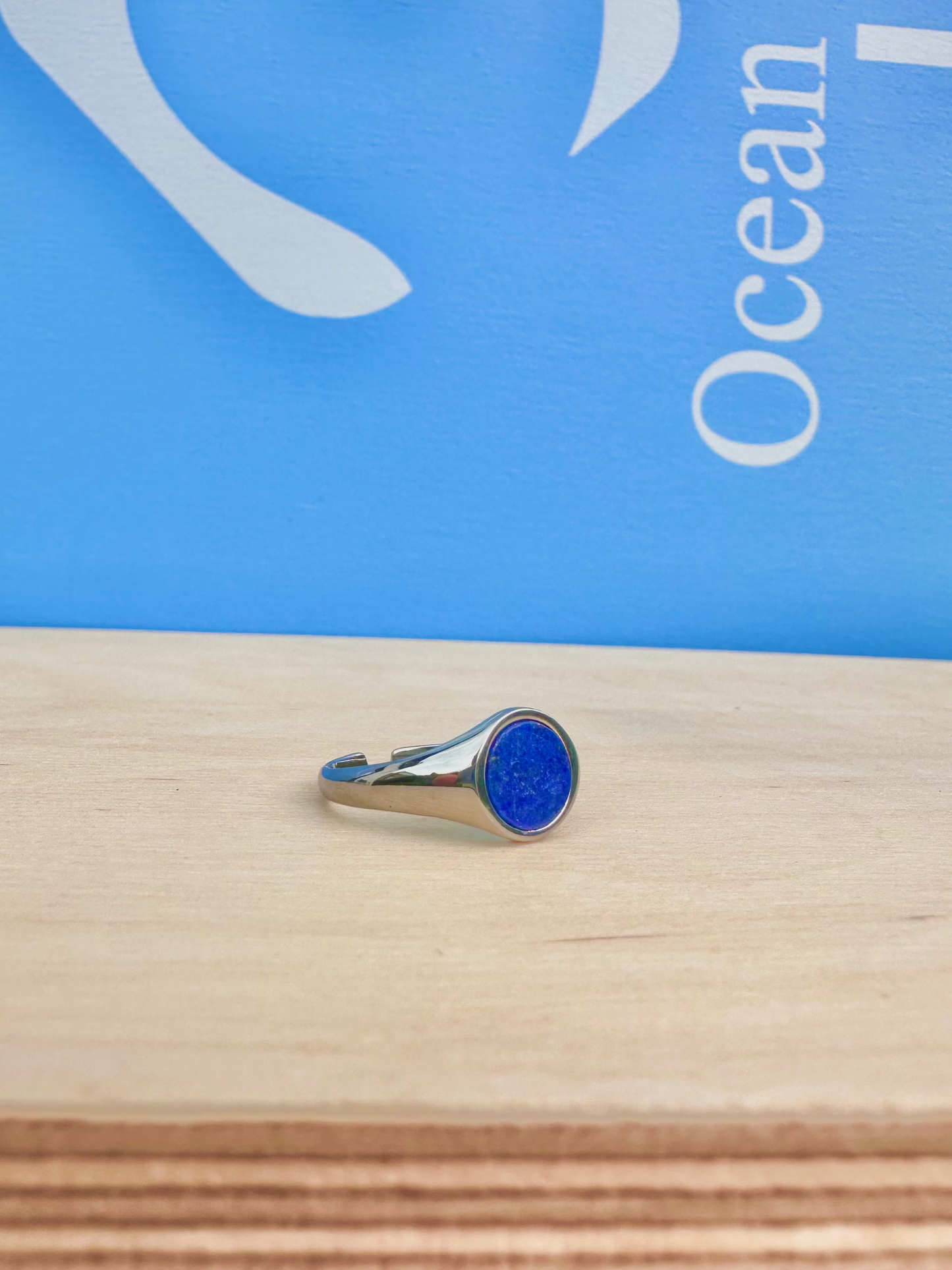 Lapis Lazuli Stone Ring Silver