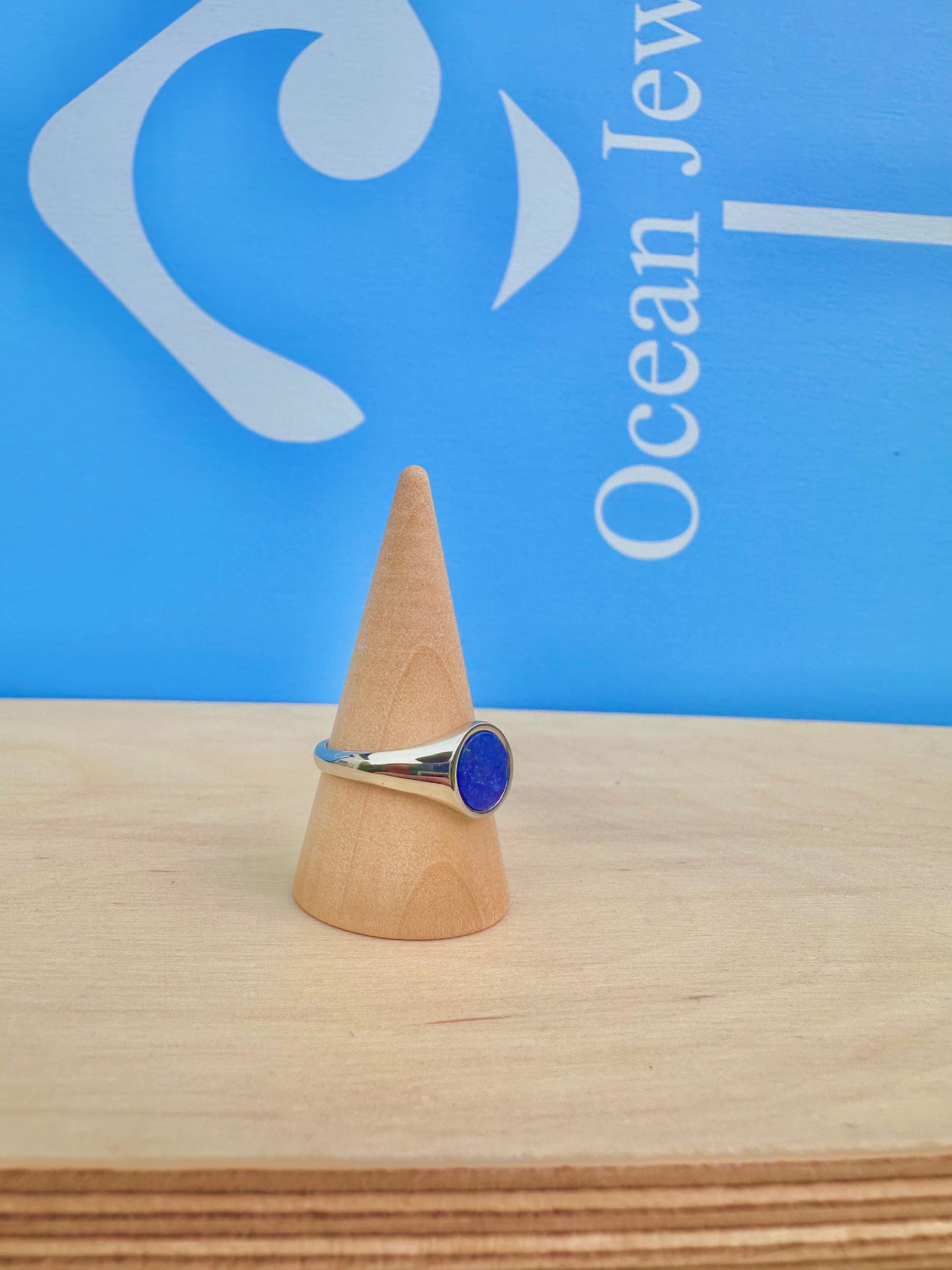 Lapis Lazuli Stone Ring Silver
