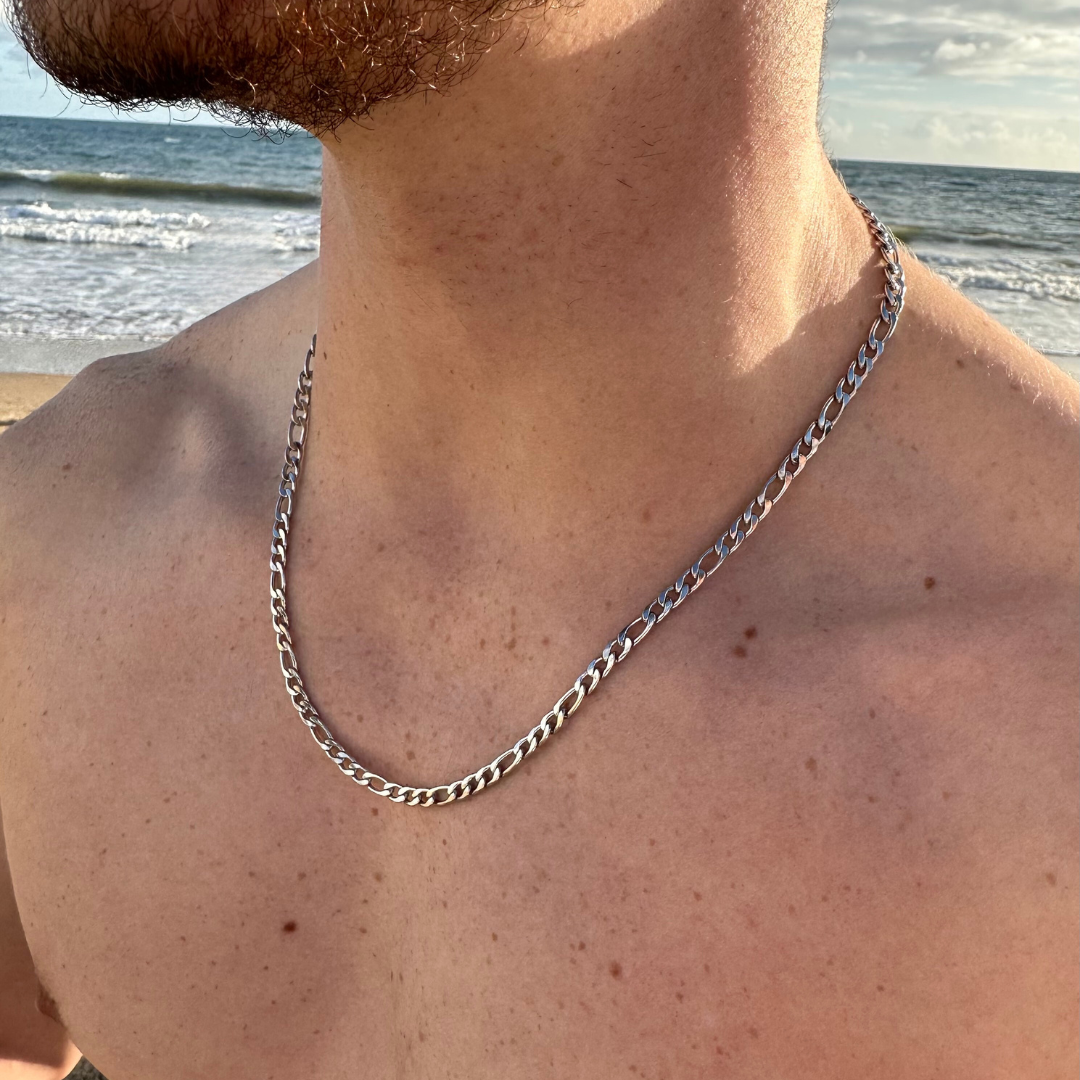 Silver Italian Figaro Chain 5mm