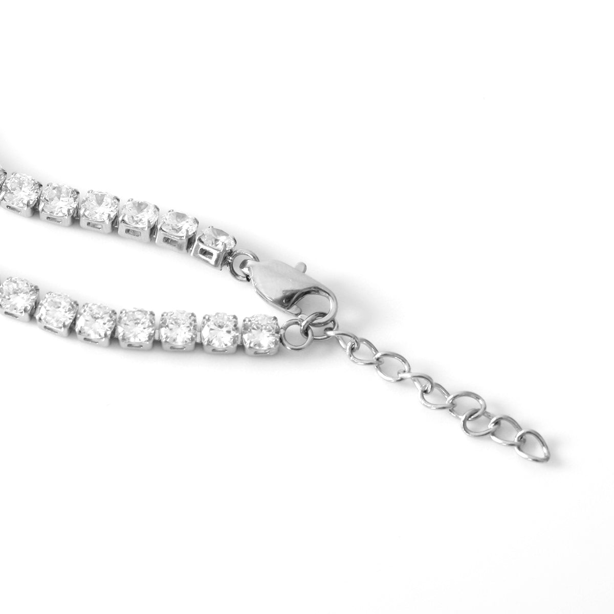 Silver Cubic Zirconia 4mm Tennis Bracelet