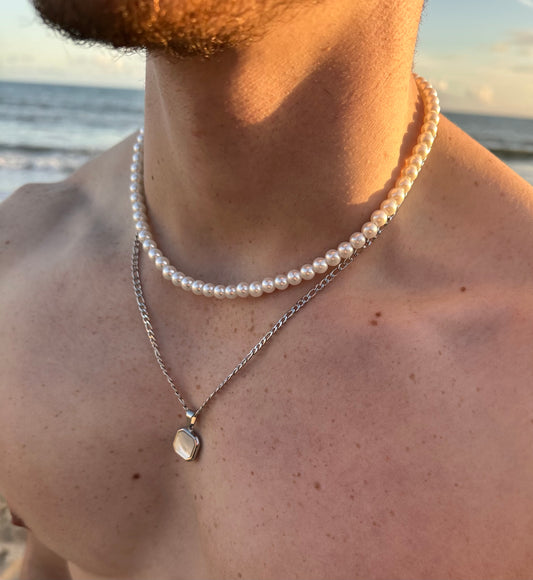 Pearl Necklace and pendant Set