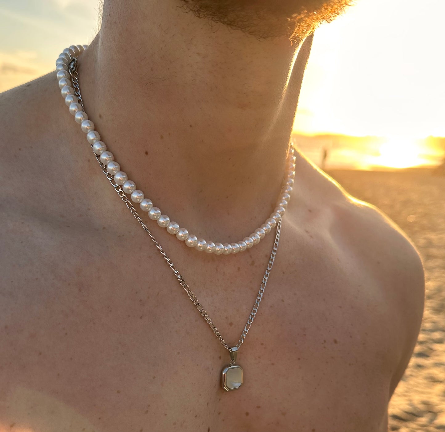 Pearl Necklace and pendant Set