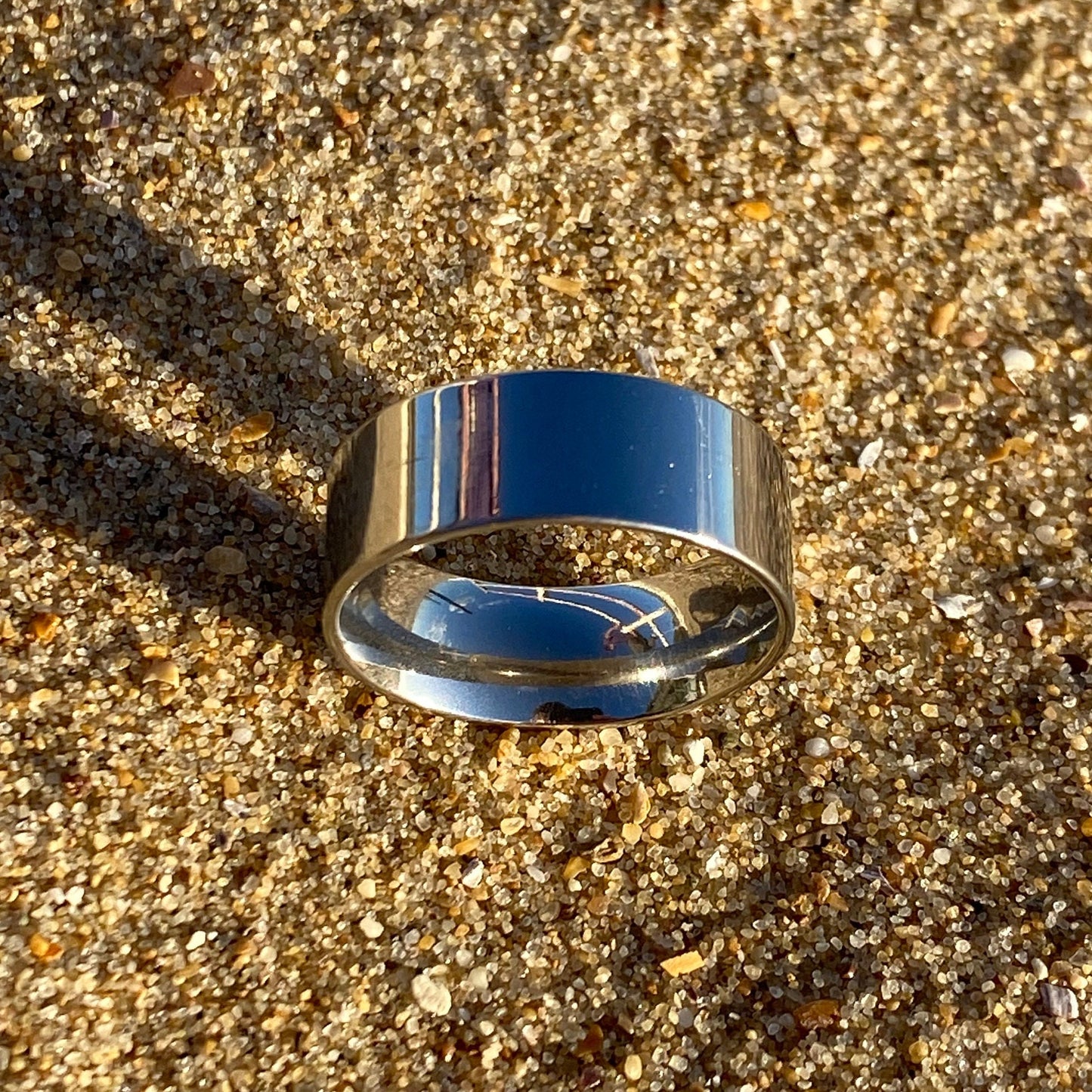 Silver Band Ring 8mm