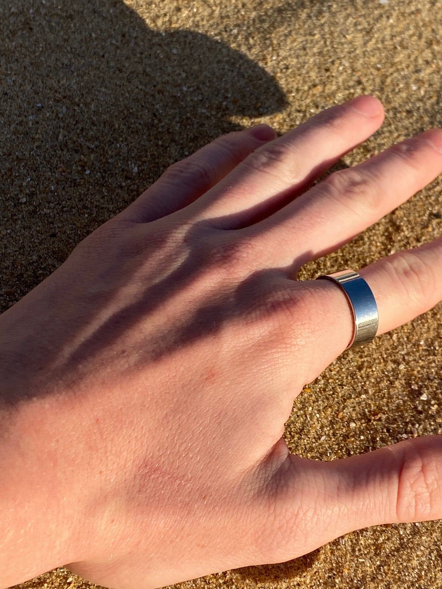 Silver Band Ring 8mm