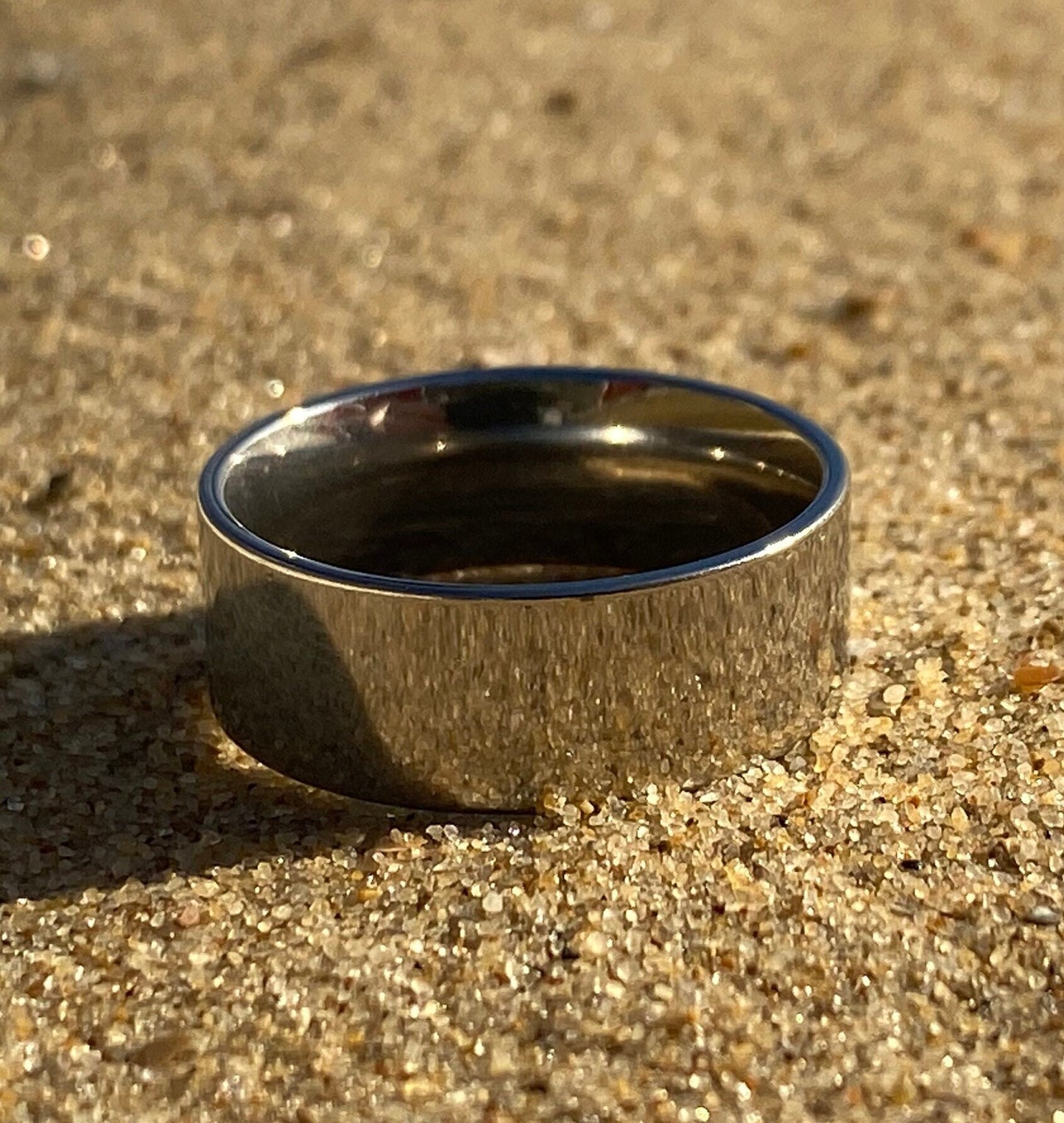 Silver Band Ring 8mm