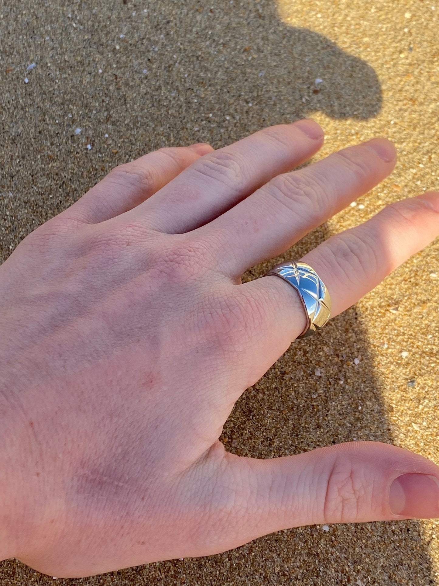 Gold Textured Ring