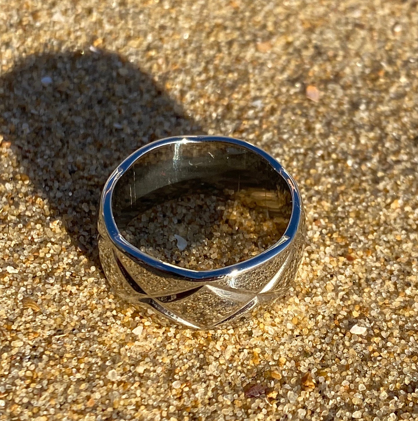 Silver Textured Ring