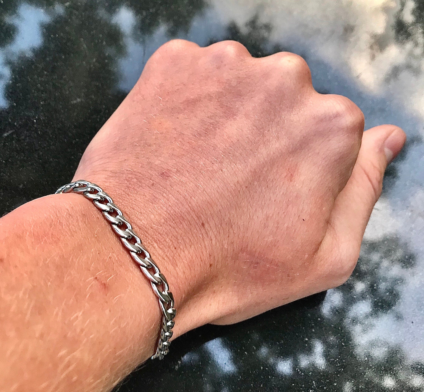Silver Cuban Bracelet 6mm