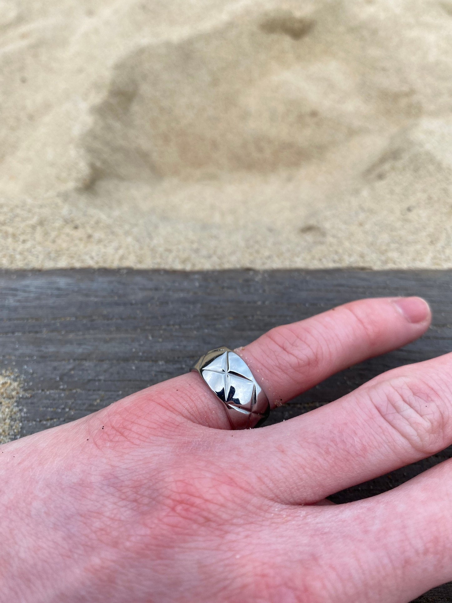 Silver Textured Ring
