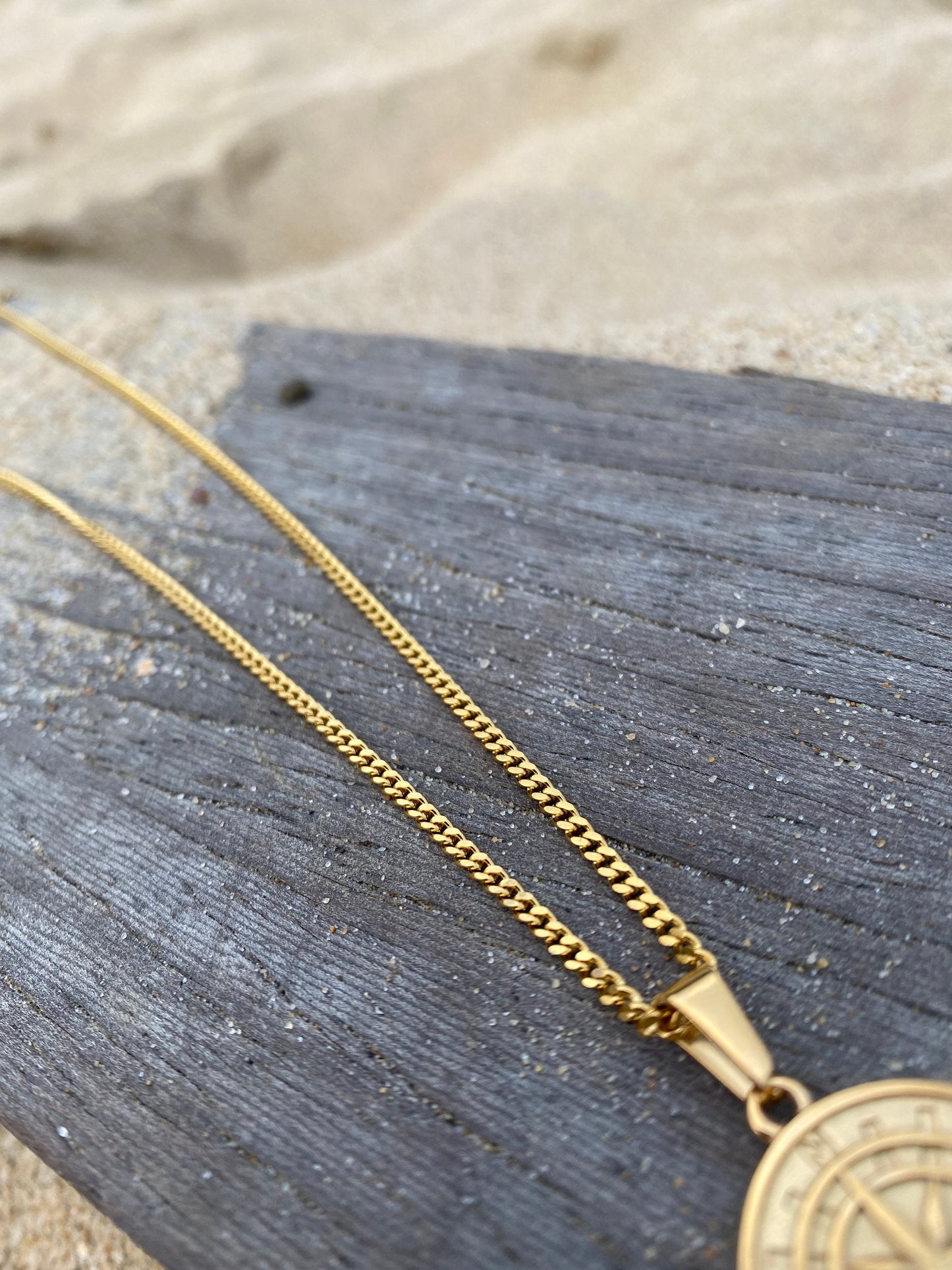 Gold Compass Pendant