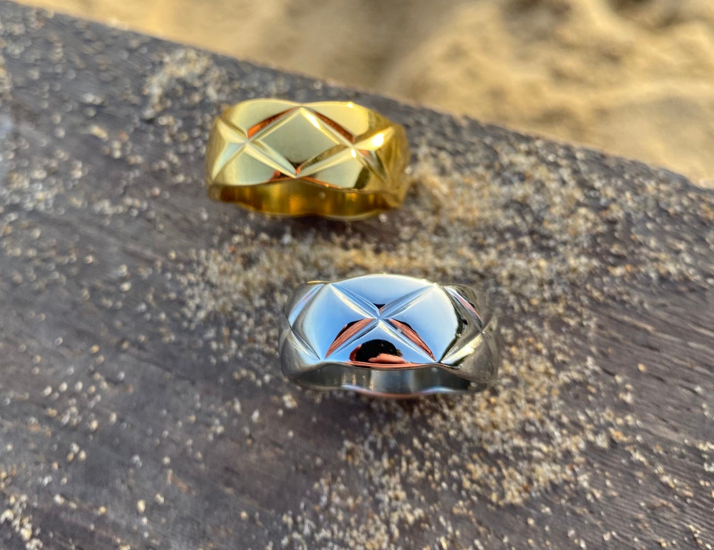 Gold Textured Ring