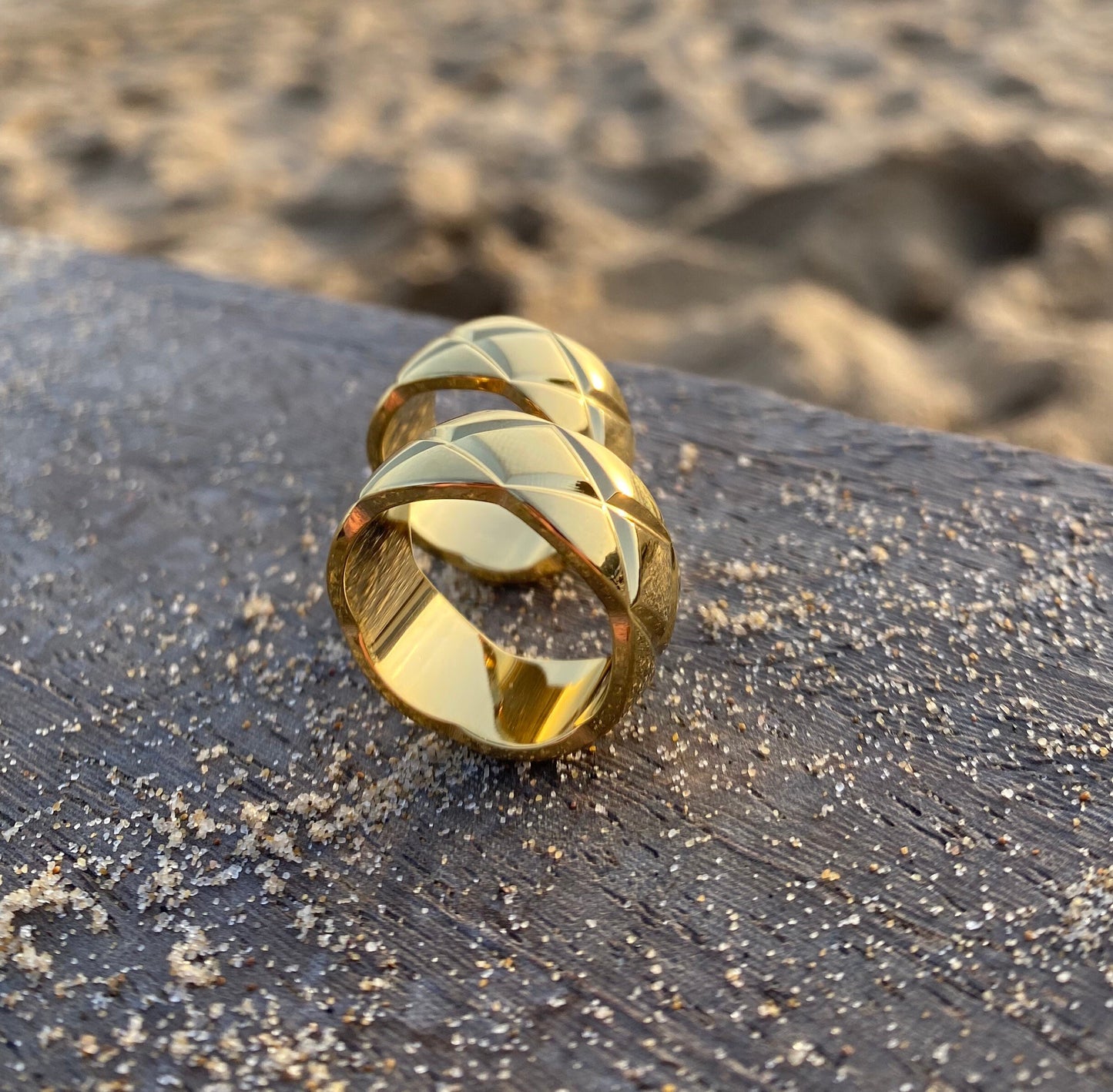 Gold Textured Ring