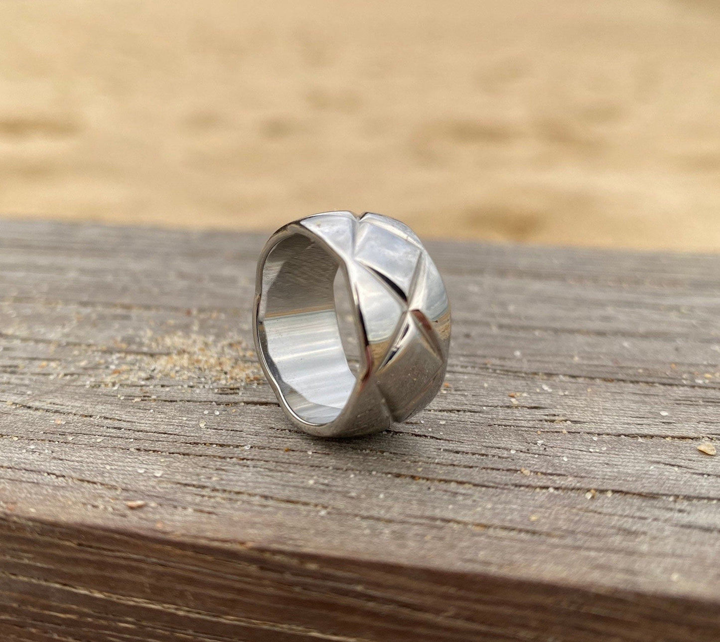 Silver Textured Ring