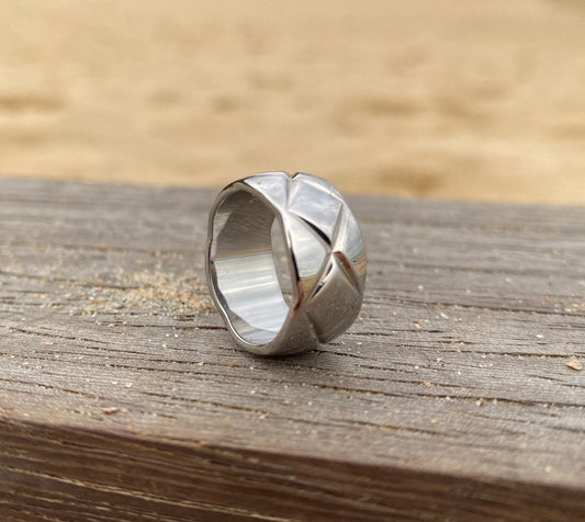 Silver Textured Ring