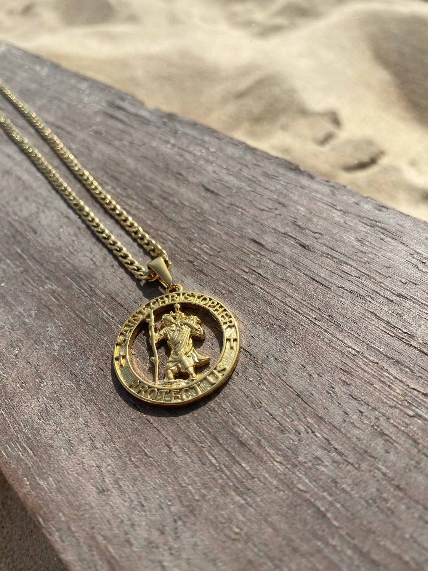 Silver Saint Christopher Pendant
