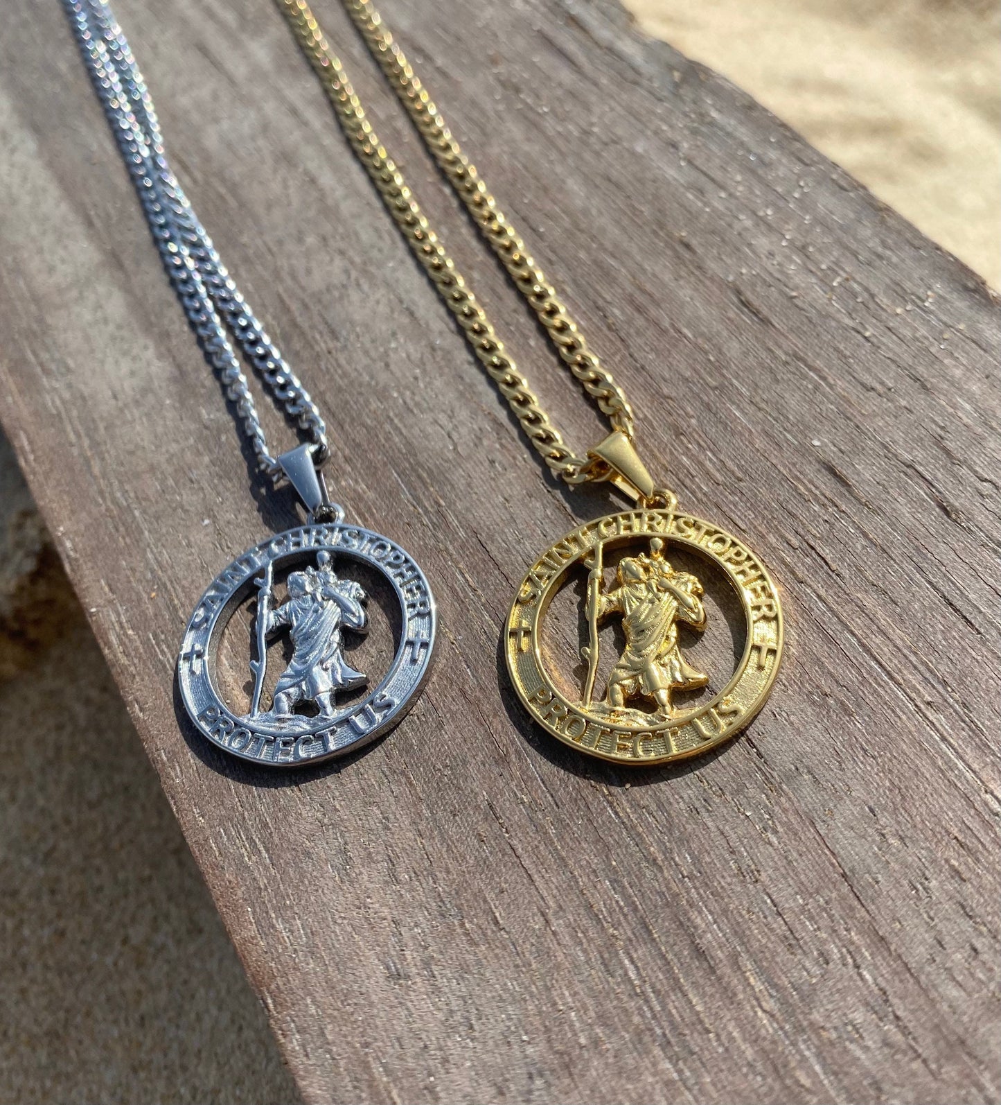 Silver Saint Christopher Pendant
