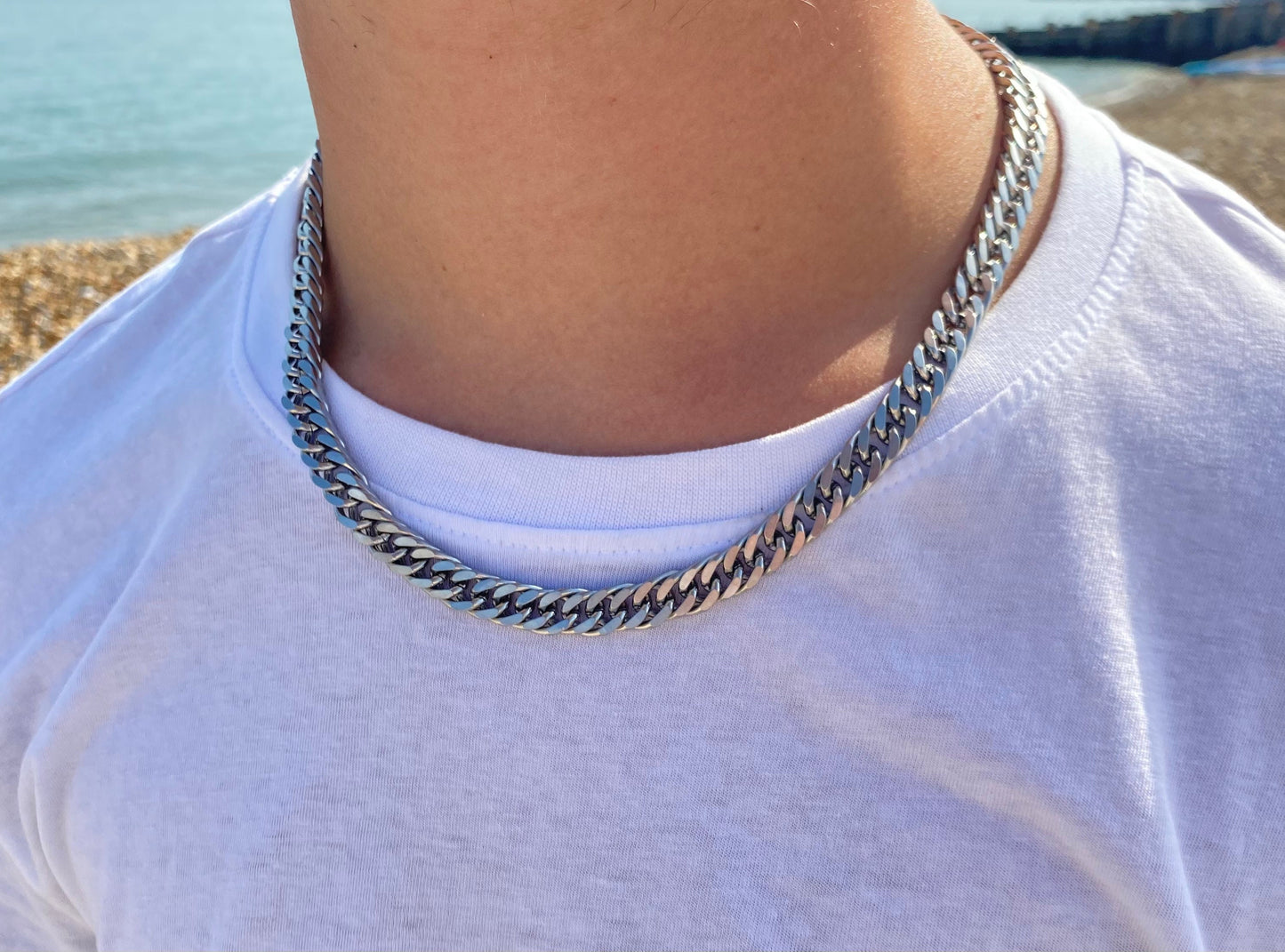 Silver Cuban Chain 10mm
