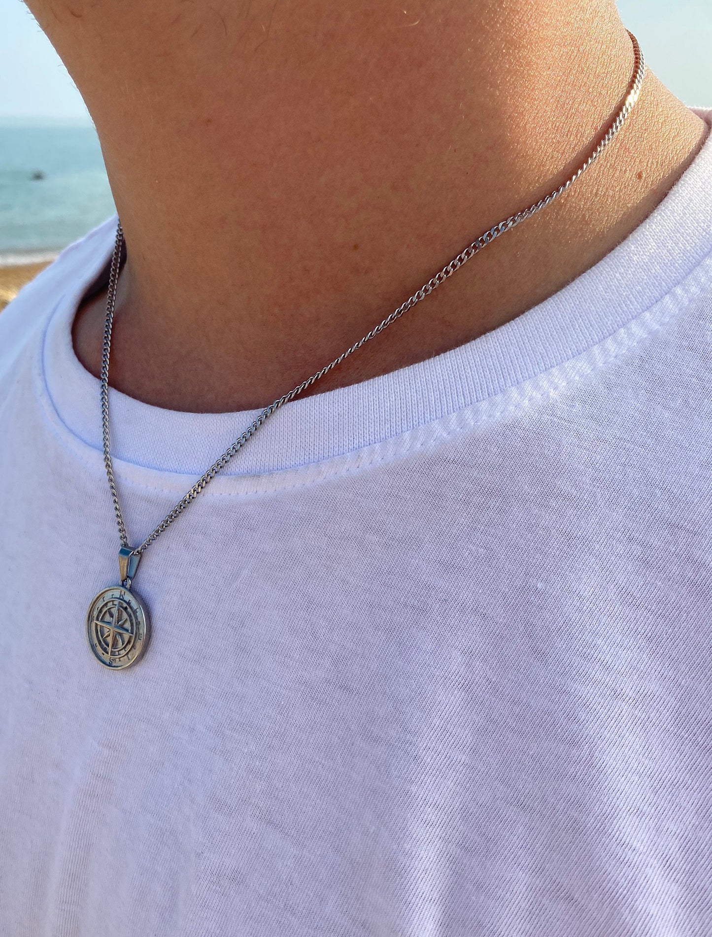 Gold Compass Pendant