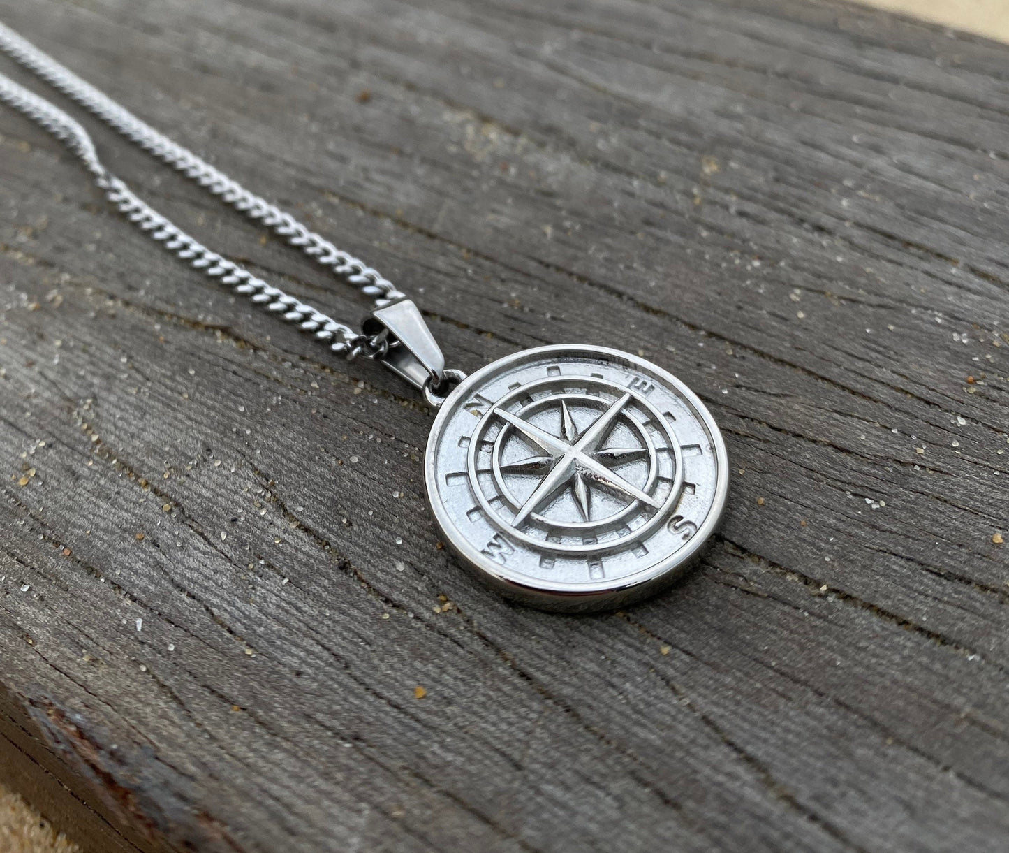 Compass Pendant Two Chain Set