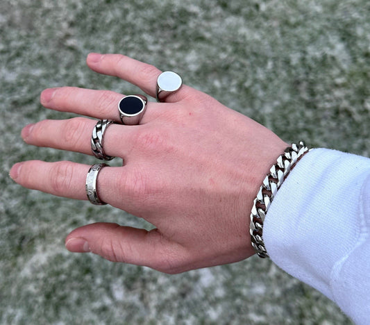 Mens Bracelet and Ring Combo