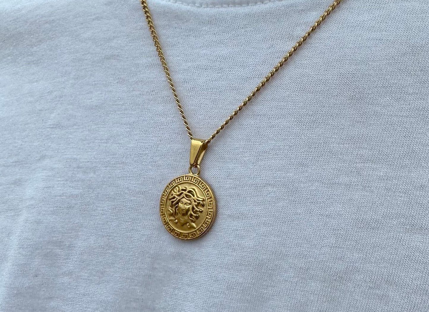 Silver Medusa Pendant