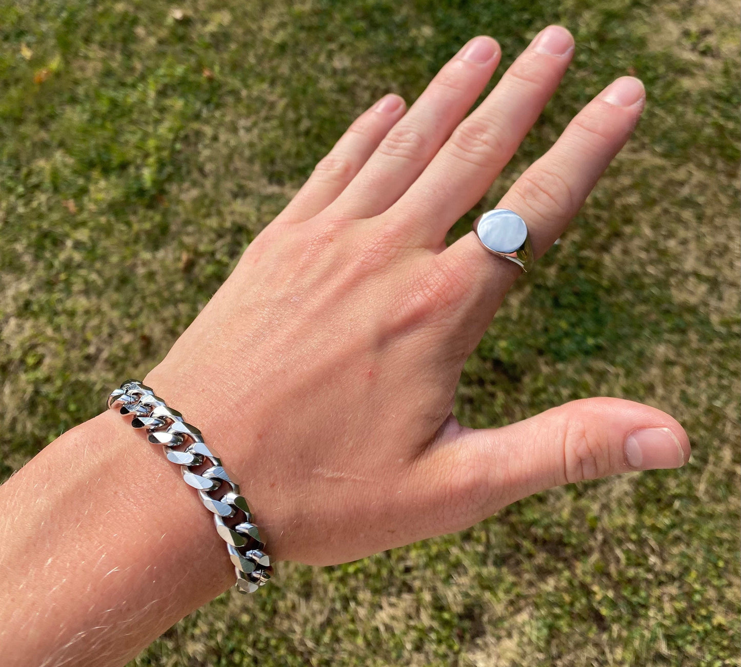 Mens Bracelet and Ring Combo